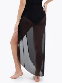 Bias Twist Mesh Sarong Coverup