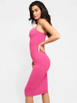 Bluetag Cooling Shapewear Slimming Midi Tube Dress