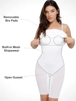 Bluetag Cooling Shapewear Slimming Midi Tube Dress