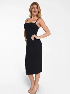 Bluetag Cooling Shapewear Slimming Midi Tube Dress