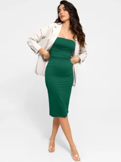 Bluetag Cooling Shapewear Slimming Midi Tube Dress