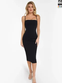 Bluetag Cooling Shapewear Slimming Midi Tube Dress