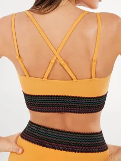 Boho Trim High Waist Tummy Control Bikini Set