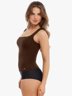 Cloud-Touch Double-Layer Shaping Sleeveless Top