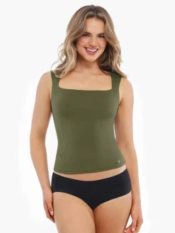 Cloud-Touch Double-Layer Shaping Sleeveless Top