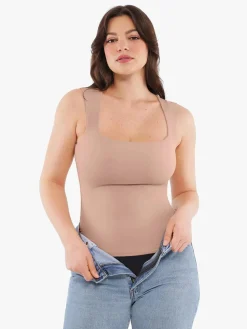 Cloud-Touch Double-Layer Shaping Sleeveless Top