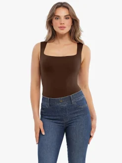 Cloud-Touch Double-Layer Shaping Sleeveless Top