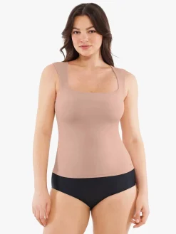 Cloud-Touch Double-Layer Shaping Sleeveless Top