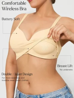 ContourLift™ Seamless Wireless Shaping Push Up Bra