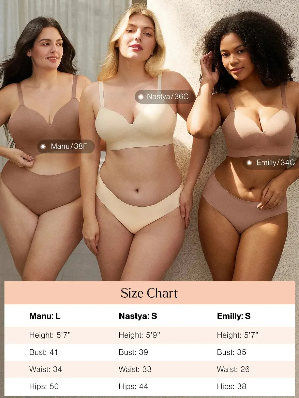 ContourLift™ Seamless Wireless Shaping Push Up Bra