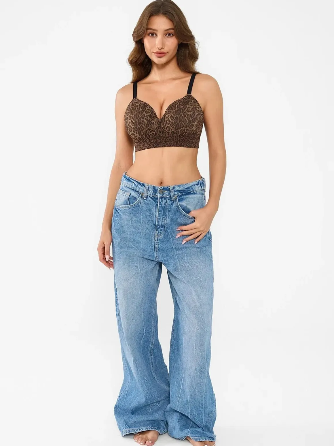 ContourLift™ Seamless Wireless Leopard Shaping Push Up Bra