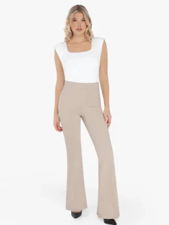 Day To Night Set Solid Sculpting Bodysuit Built-in Shapewear Pants