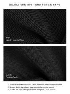 Day To Night Set Square Neck Tank Bodysuit Built-in Shapewear Pants