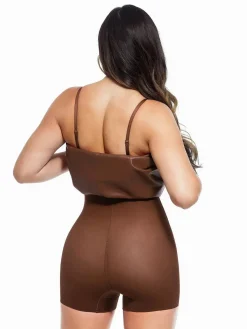 Dual-Wear Sculpting Faux Leather Dress