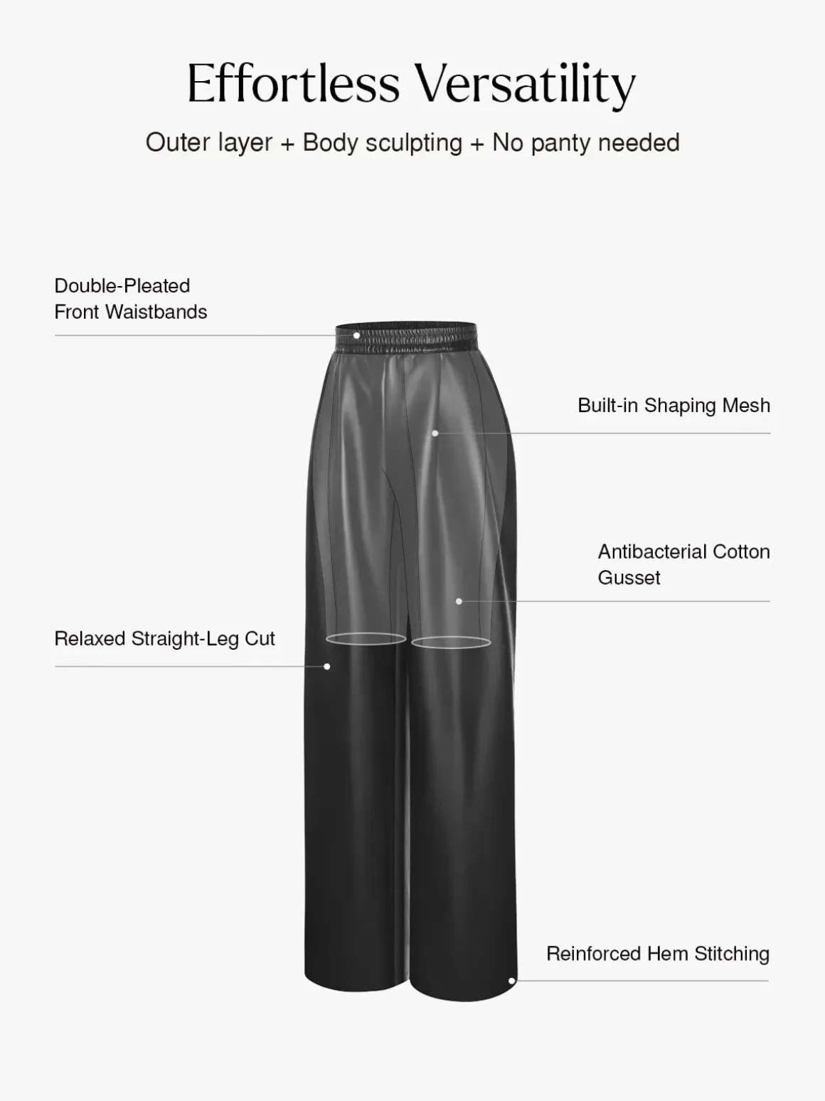 Faux Leather High Waisted Wide Leg Pants