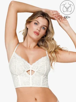 Full Coverage Longline Underwire Lace Bralette