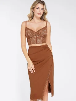 Full Coverage Longline Underwire Lace Bralette