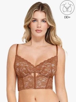 Full Coverage Longline Underwire Lace Bralette