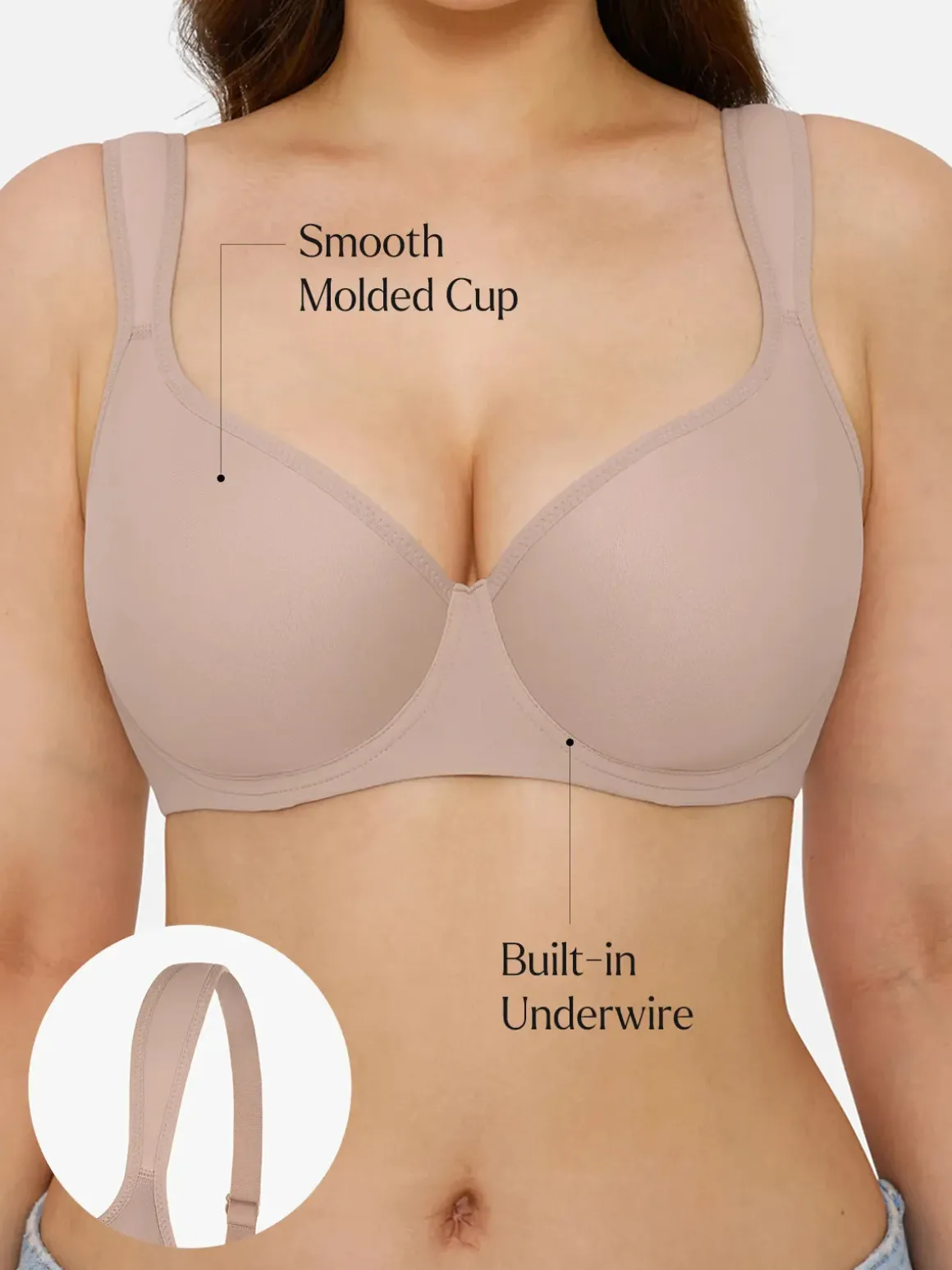 Full Figure Beauty Back Smoothing Minimizer Bra