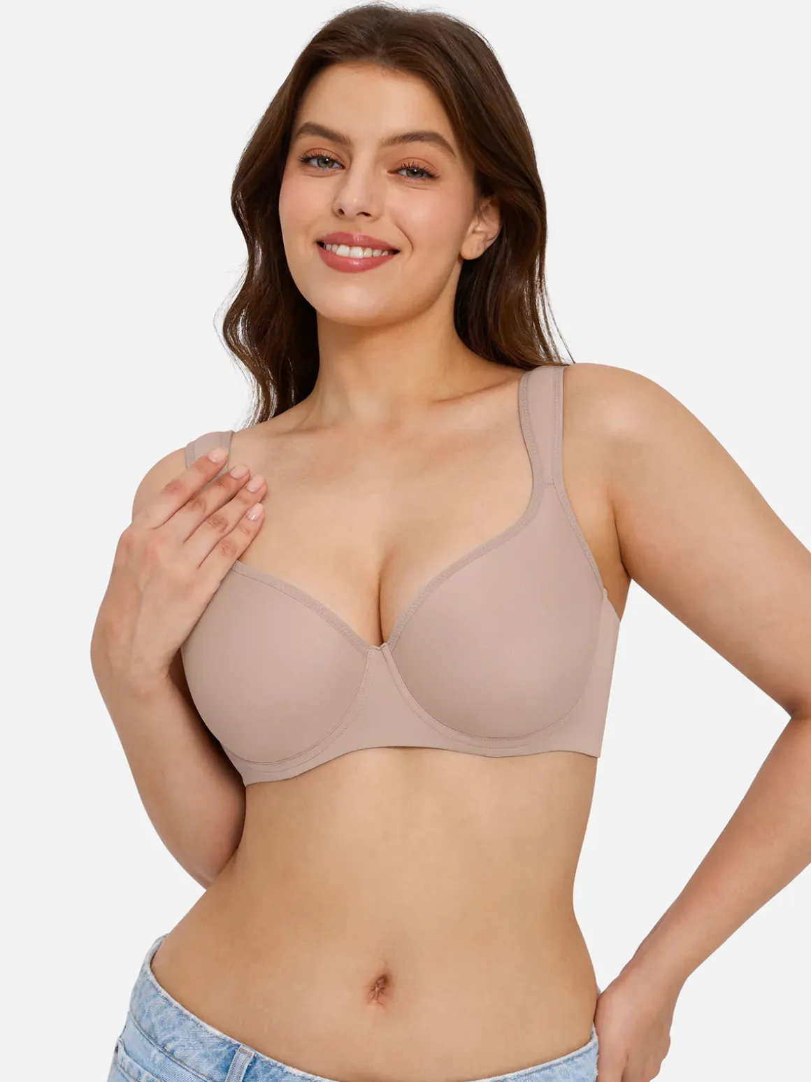 Full Figure Beauty Back Smoothing Minimizer Bra