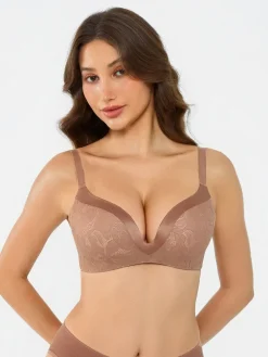 Lace Full Coverage Comfort Sculpting Plunge Bra