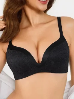 Lace Full Coverage Comfort Sculpting Plunge Bra