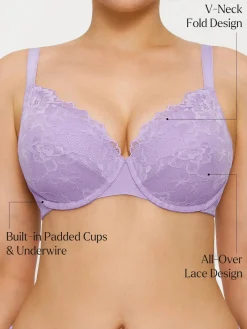 Lace Full-Cup Underwire Comfort Support Bra