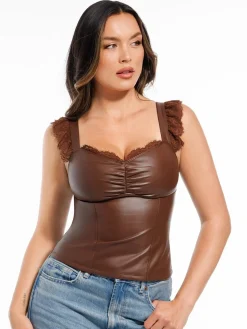 Lace Trim Sculpting Camisole Top
