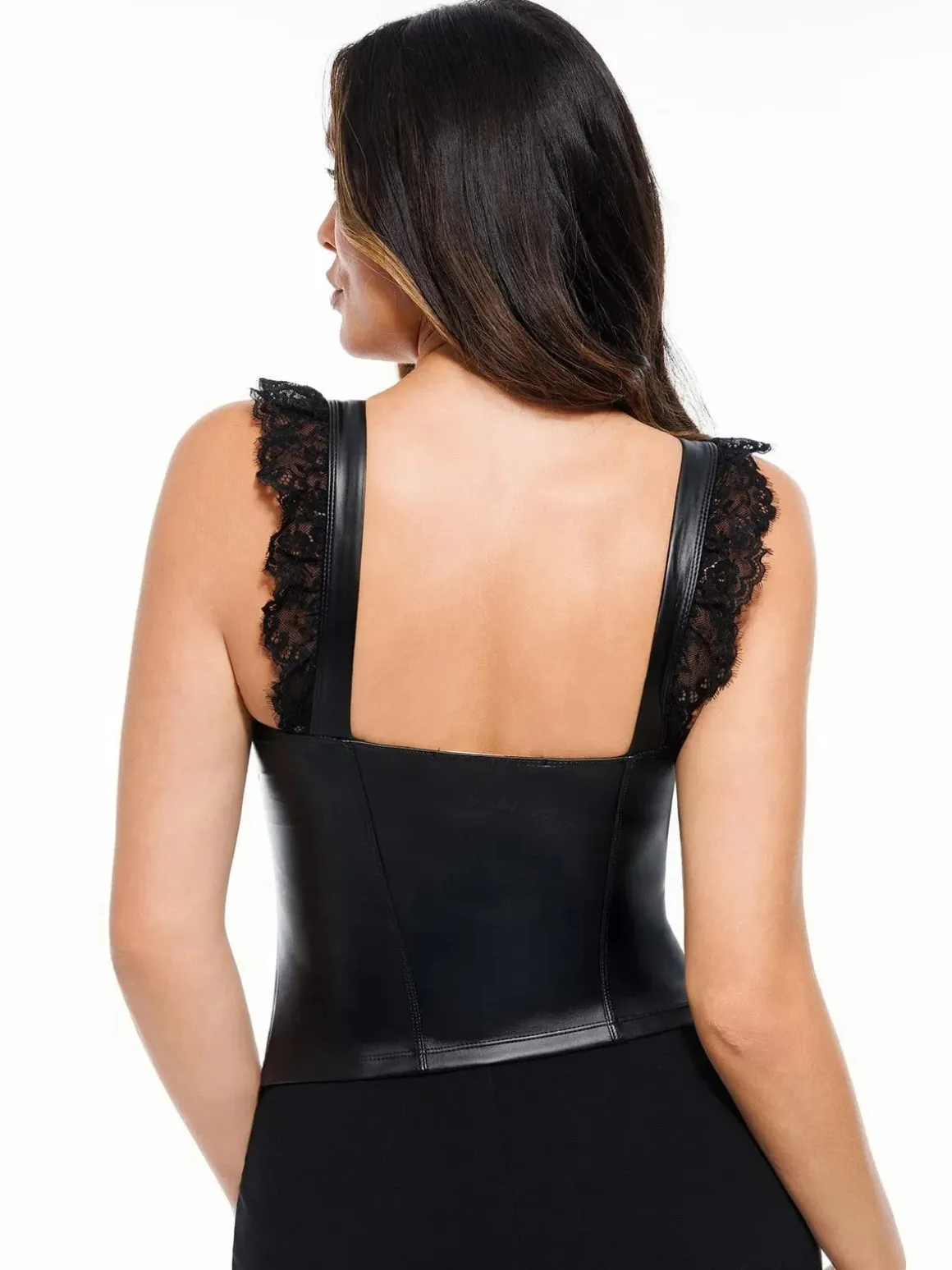 Lace Trim Sculpting Camisole Top
