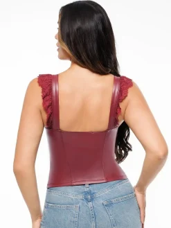 Lace Trim Sculpting Camisole Top