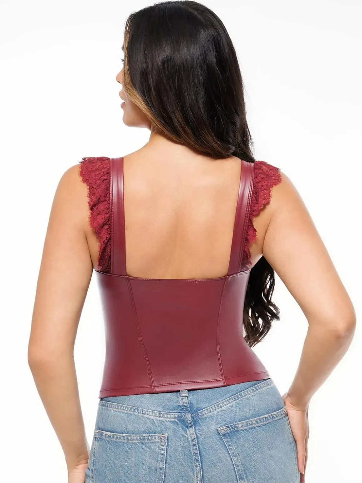 Lace Trim Sculpting Camisole Top