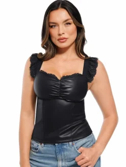 Lace Trim Sculpting Camisole Top