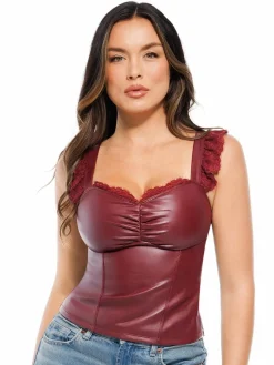 Lace Trim Sculpting Camisole Top