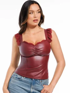 Lace Trim Sculpting Camisole Top