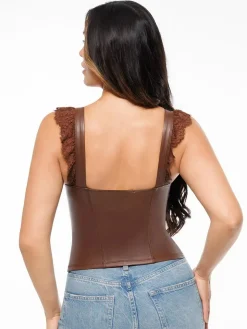 Lace Trim Sculpting Camisole Top