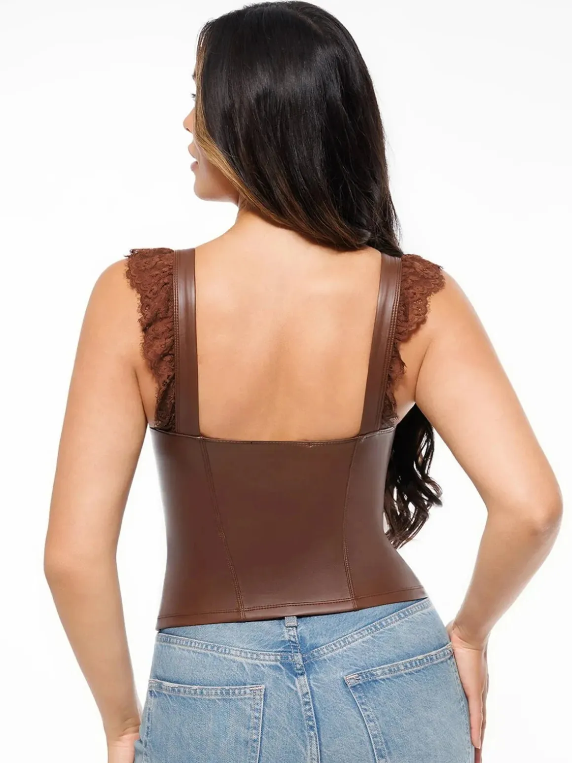 Lace Trim Sculpting Camisole Top