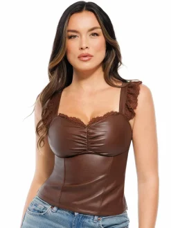 Lace Trim Sculpting Camisole Top