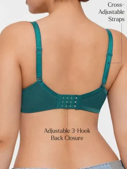 Lightweight Underwire Minimizer Lace Mesh Bra