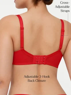 Lightweight Underwire Minimizer Lace Mesh Bra