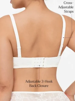 Lightweight Underwire Minimizer Lace Mesh Bra