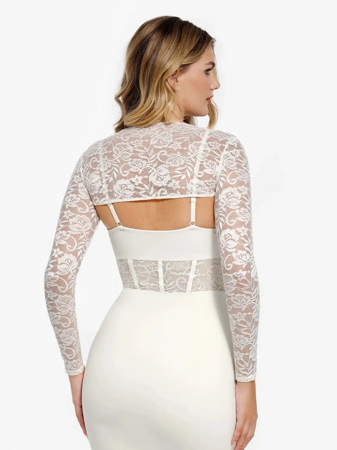 Long Sleeve Lace Shrug