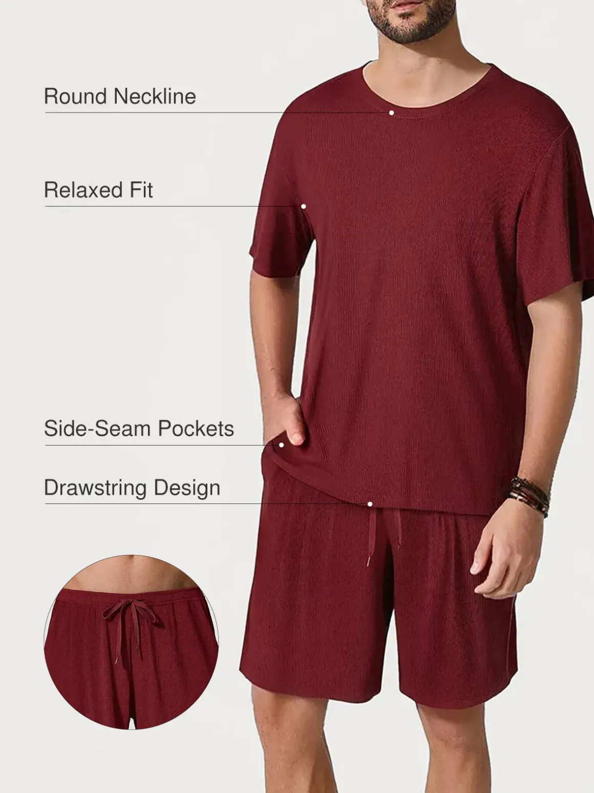 Men's Modal Short PJ Set