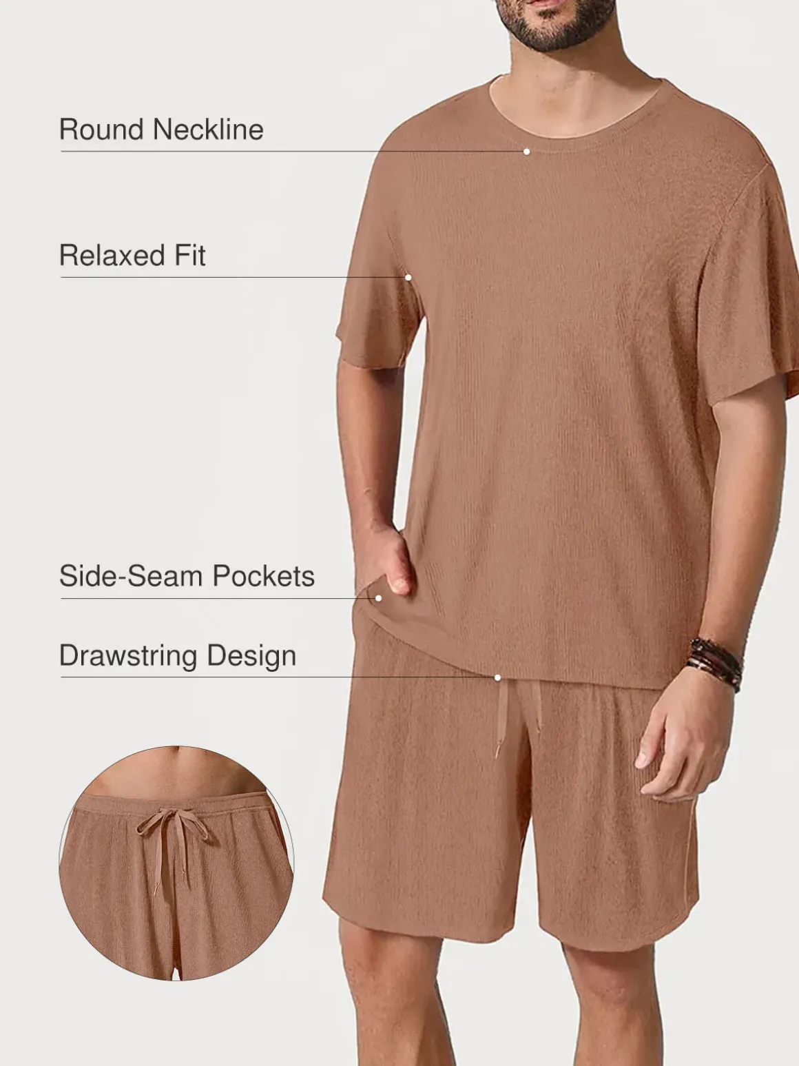 Men's Modal Short PJ Set