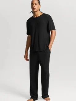 Men's Modal Short Sleeve & Pant PJ Set