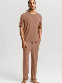 Men's Modal Short Sleeve & Pant PJ Set