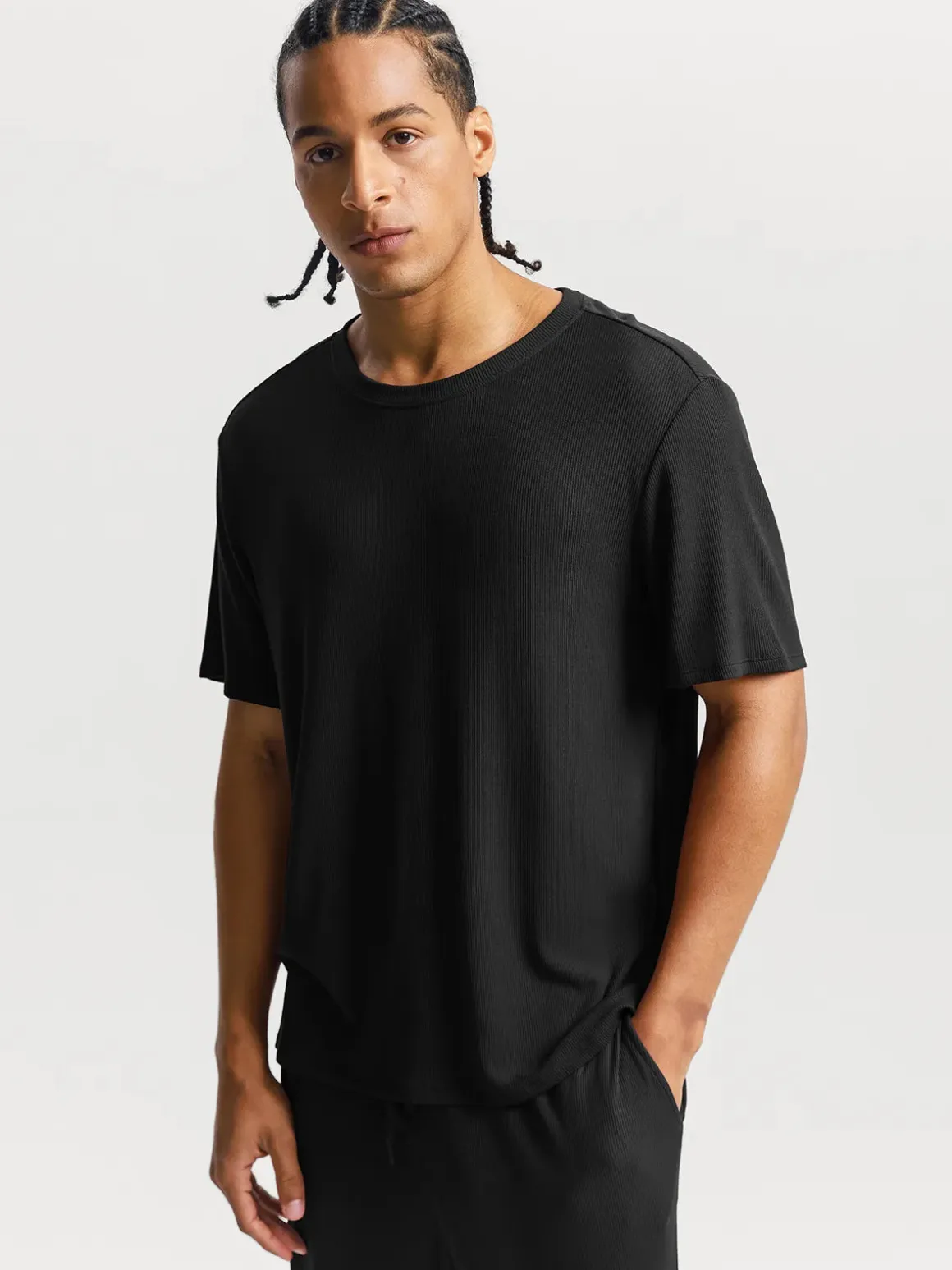 Men's Modal Short Sleeve & Pant PJ Set
