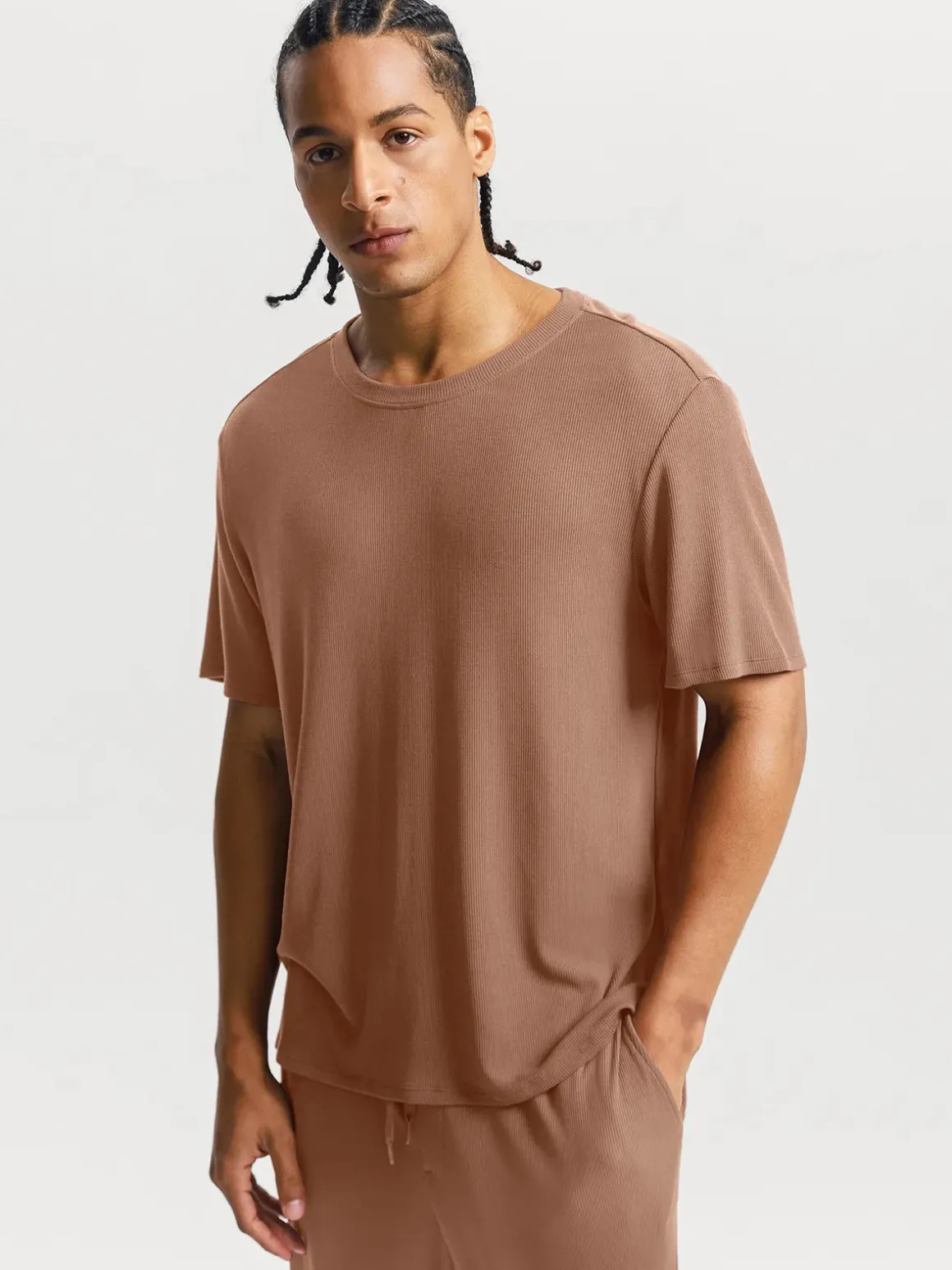 Men's Modal Short Sleeve & Pant PJ Set