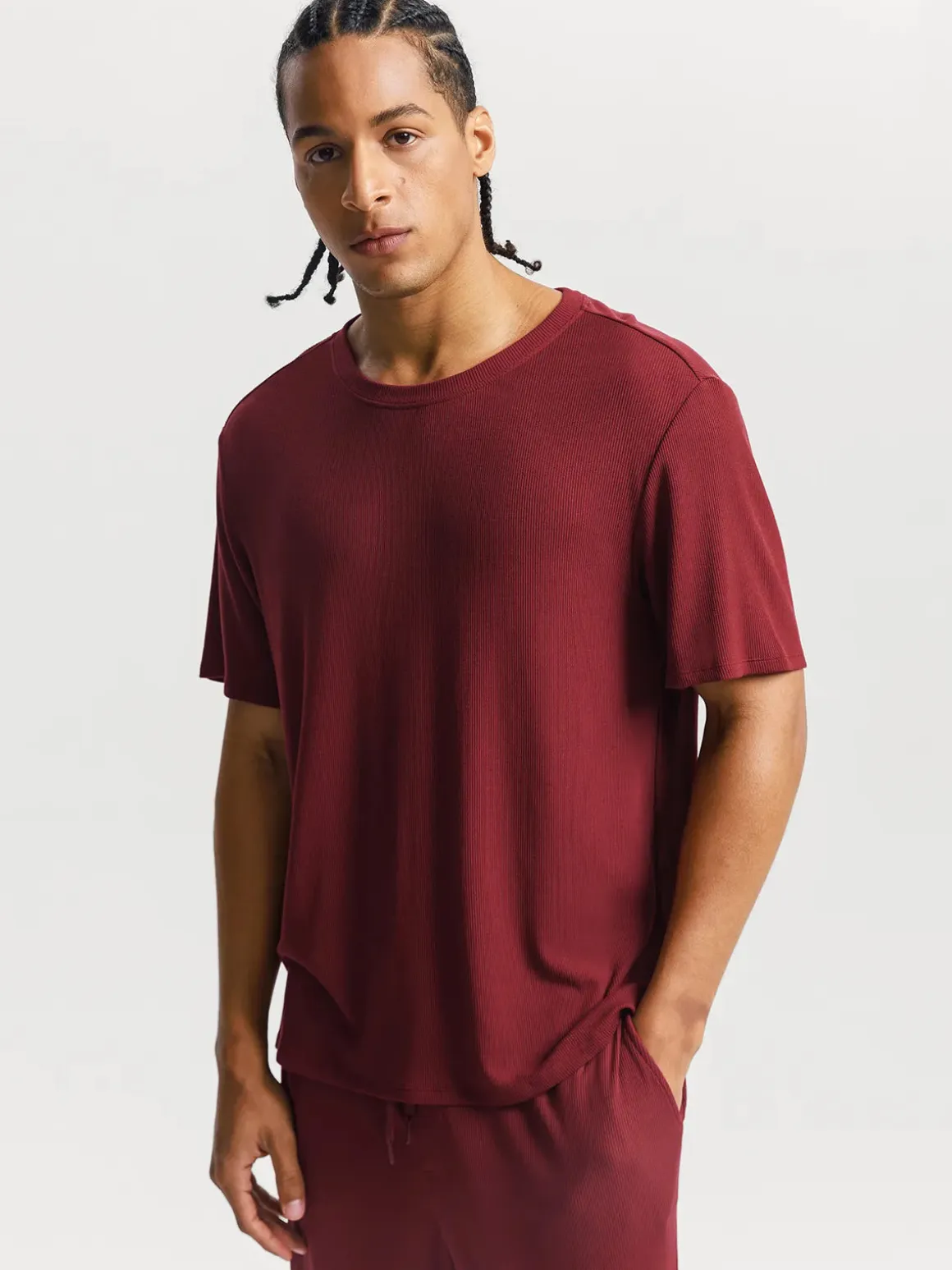 Men's Modal Short Sleeve & Pant PJ Set