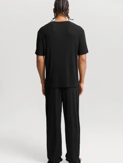 Men's Modal Short Sleeve & Pant PJ Set