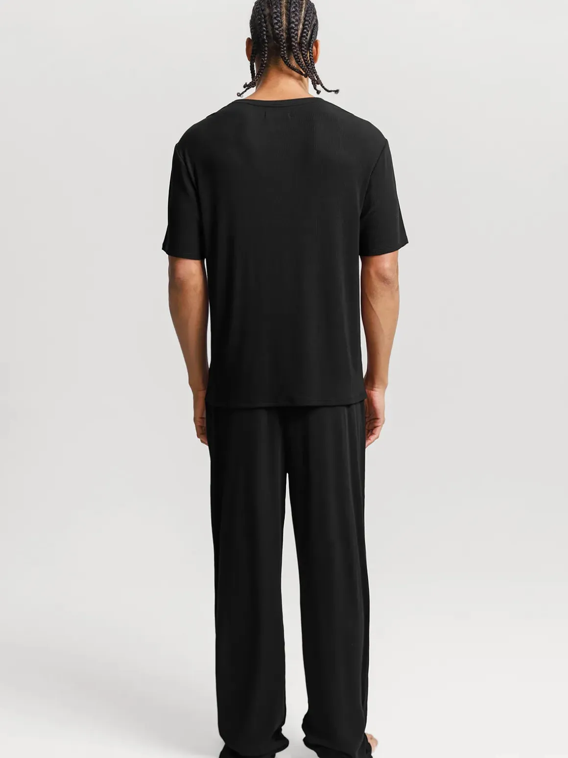 Men's Modal Short Sleeve & Pant PJ Set